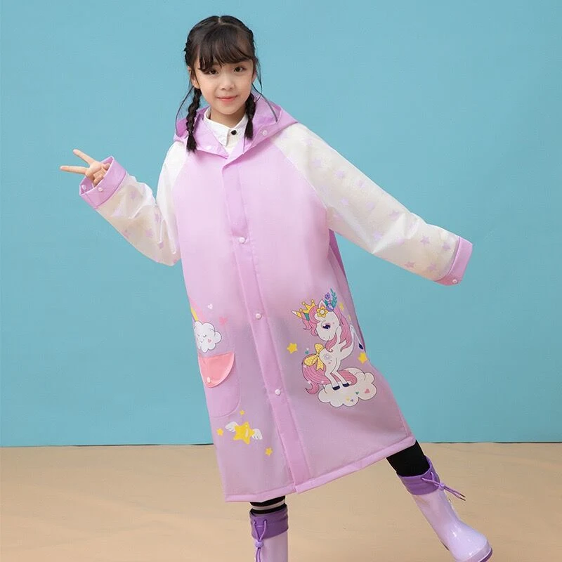 EVA Raincoat for Kids Children with Cheapest Price as Promotion Gift Disposable Raincoat Plastic Raincoat