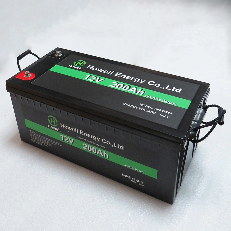 Deep Cycle 12V 24V 48V 100ah 150ah 200ah 300ah Rechargeable LiFePO4 Lithium Battery for Solar, Rvs, Marine, Home Ess