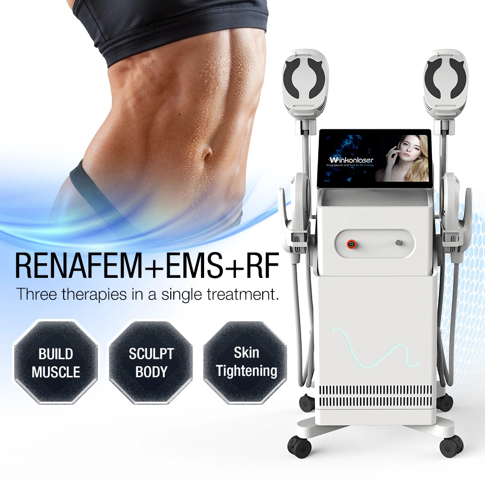 El más reciente Renasculpt 15 Tesla 5 maneja EMS Slim Loss Weight EMS Escultura Belleza máquina de limming