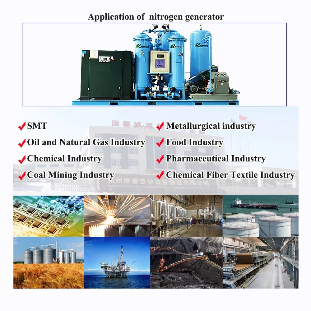Chenrui Professional separador de gas nitrógeno Fabricación de máquinas Generador de nitrógeno Para la venta