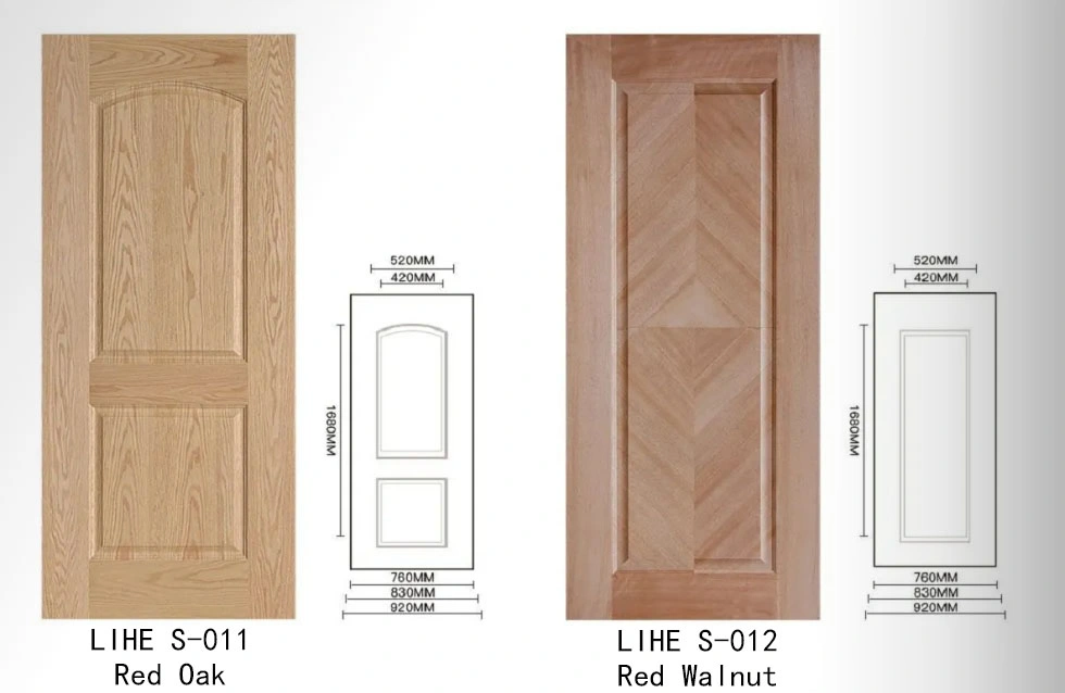 Entrance Wooden Panel Veneer Skin for Home Decoration Door