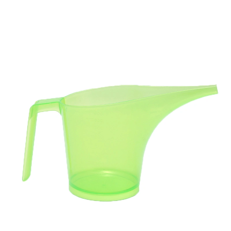 Plastic Graduated Measuring Pitcher Jug with Handgrip Baking Dedicated Oil Batter Long Pouring Tip Mouth Funnel Cup Mug