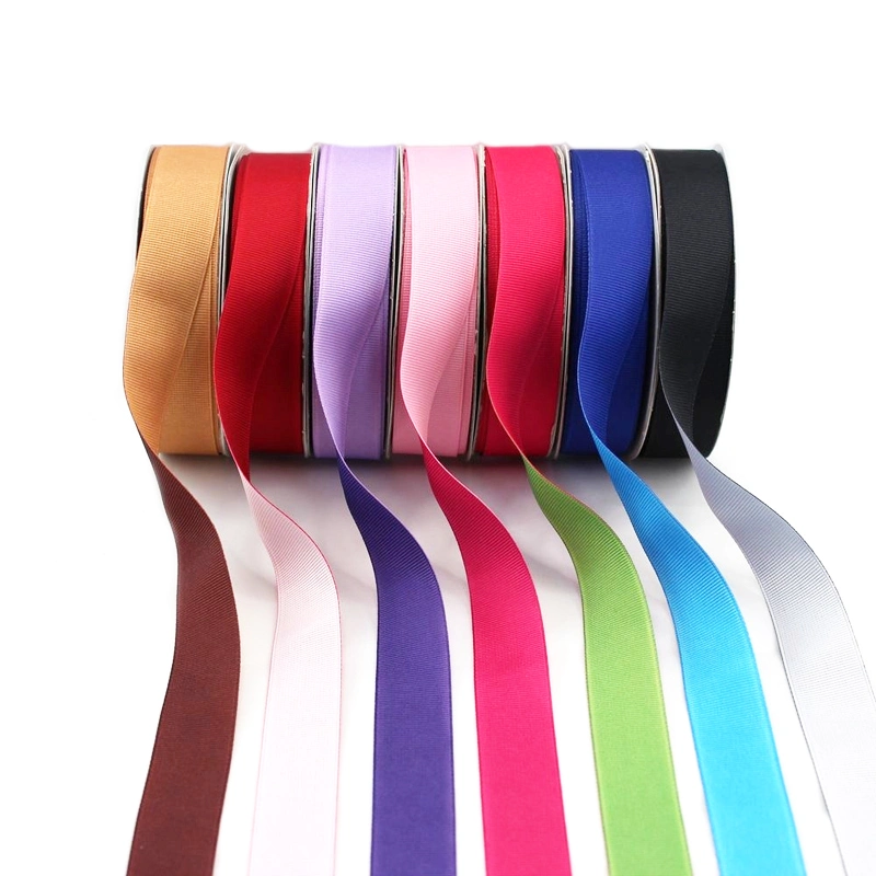 Wholesale/Supplier Custom Polyester Grosgrain Ribbon in 100 Yards Spool Roll Packing 196 Colors Available From 3 mm to 100 mm