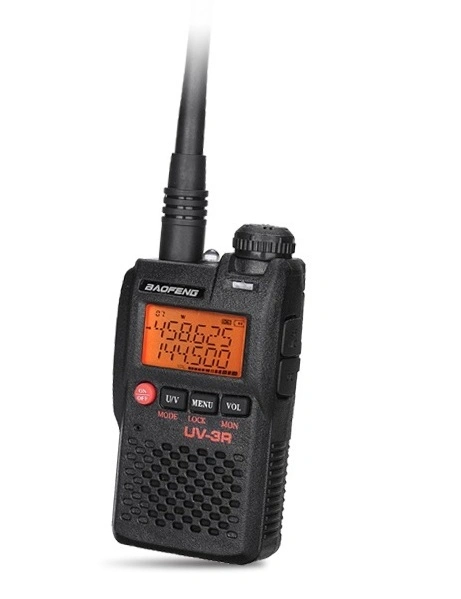 2020 Baofeng Mini Walkie Talkie UV-3r Long Range UHF VHF Handy Two Way Radio with LCD Display Dual Band Walkie Talkie