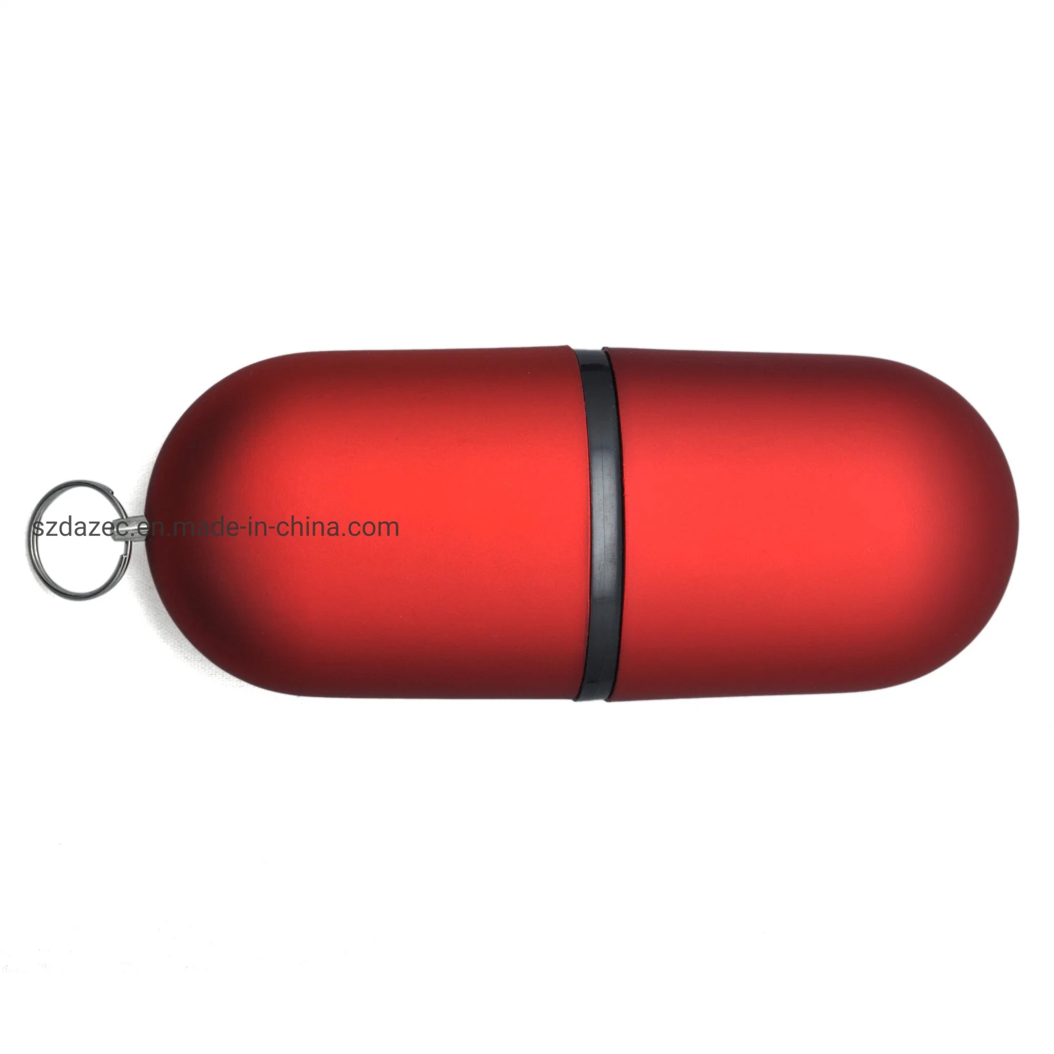 Capsule-Shaped 1-256GO de disque Flash USB couleur avec la pleine capacité Optioanl trousseau de clés