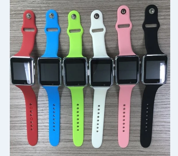 Wholesale/Supplier High quality/High cost performance  Colorful SD Card Camera Bt Mobile Phone A1 Smartwatch with SIM Card for Android Ios Cell Phone