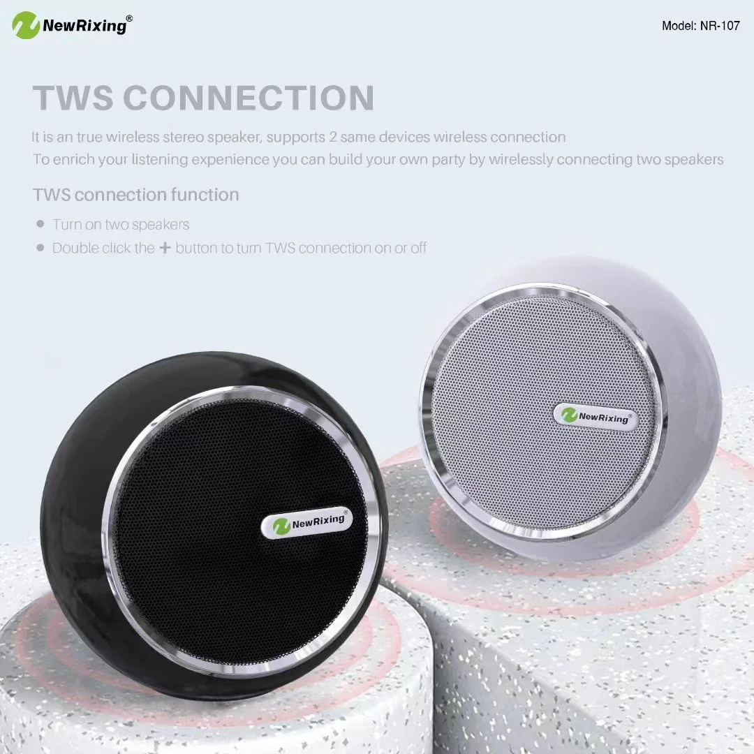 Professional Multifunction Music Player Outdoor Wireless Portable Hand Free Waterproof Shower Bt Audio Speaker