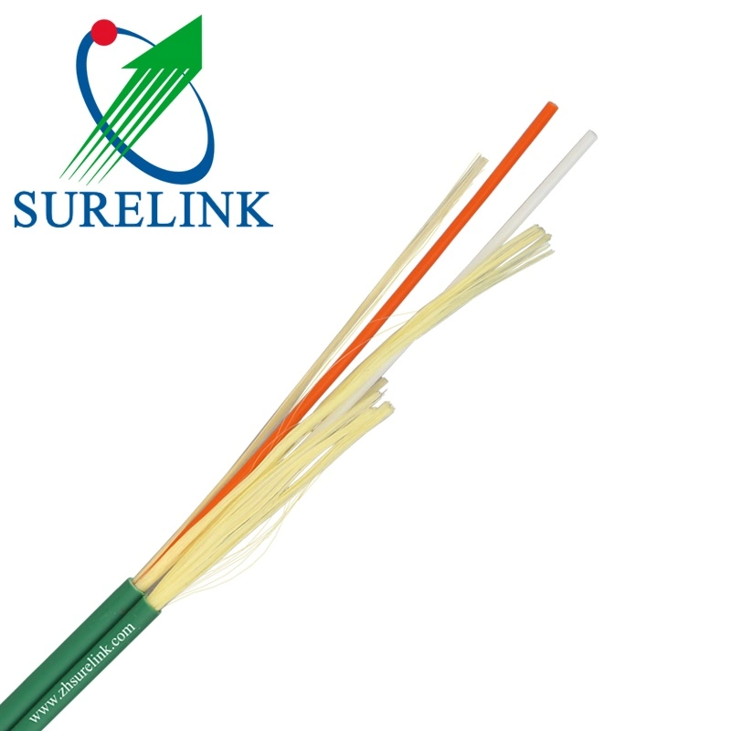 Suelta Distrubution interiores de fibra óptica monomodo Cable de conexión de cable dúplex