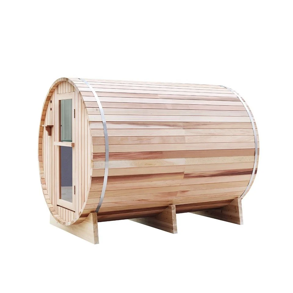 Outdoor Deluxe Dry Steam Mini Sauna Room Barrel Sauna Room