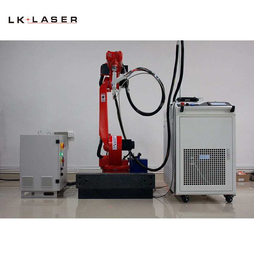 360 Degrees Red Color Metal Sheets Gluing Handling Welding Machine Laser MIG Welding Robot