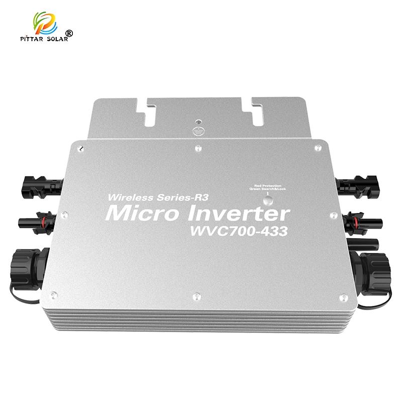 Micro Solar Inverter 700W en red DC a AC para Sistema de Energía Solar MPPT IP65 Pure Sine Wave Inversor Wireless