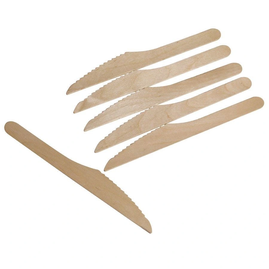 Disposable Tableware Independent Packed 165mm Birch Wood Knife