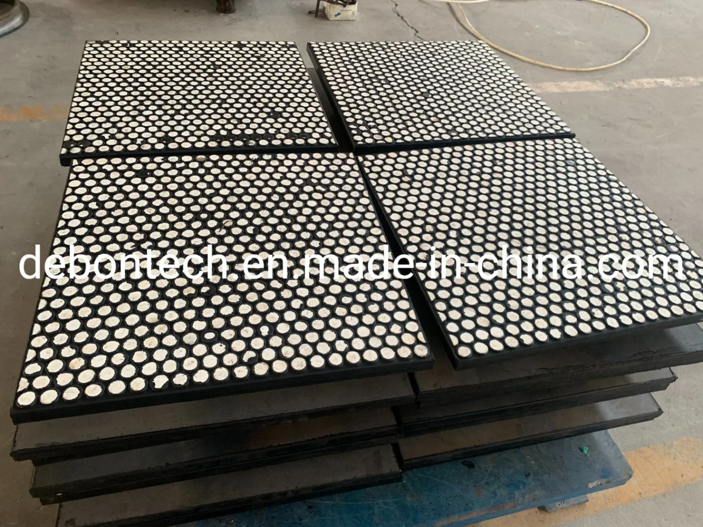 Rubber Ceramic Chute Lining Ceramic Rubber Composite Lining Ceramic