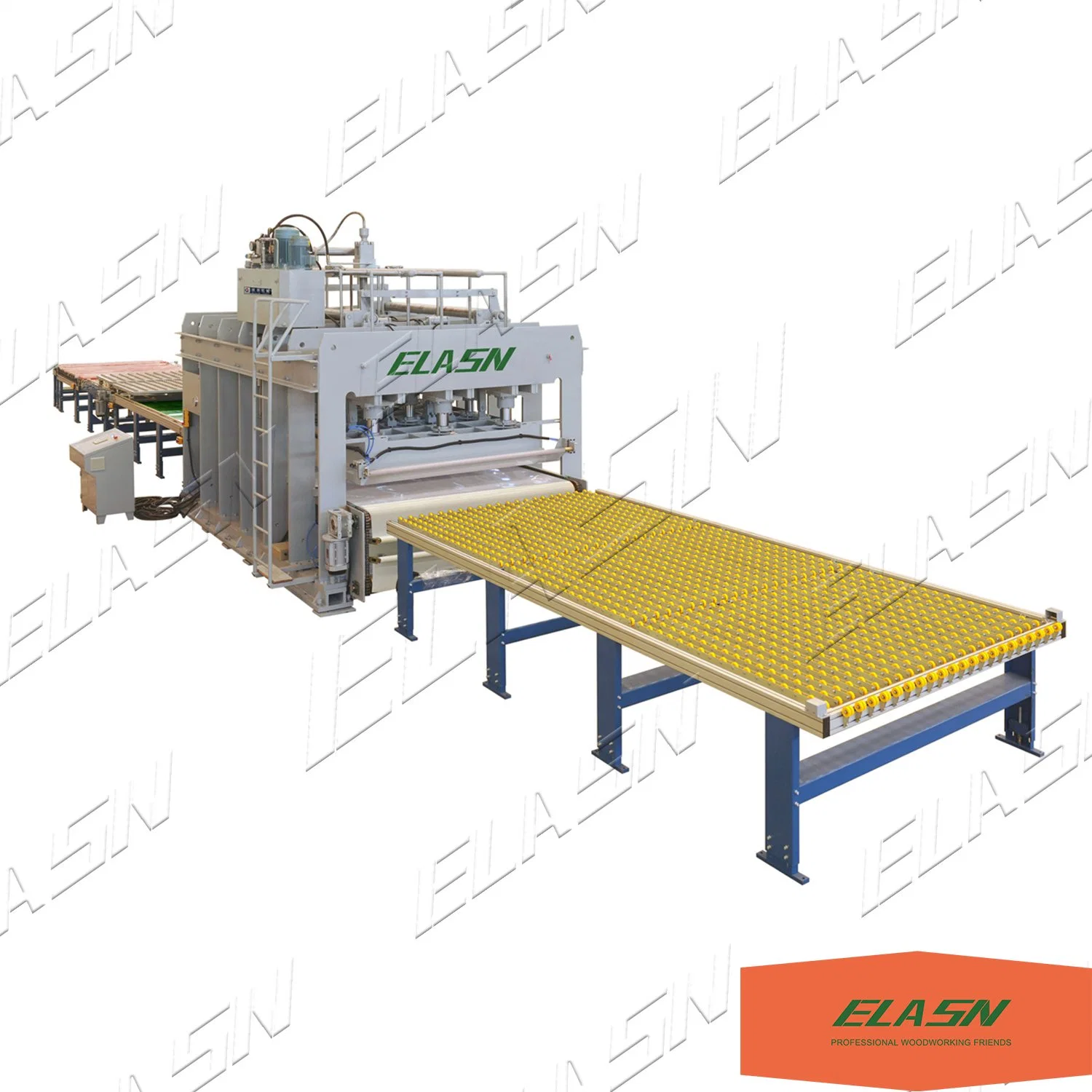 Elasn Produced Hydraulic Hot Press for Wood Doors Hot Press Machine with Electric Oil Heating Press Machine for Woodworking