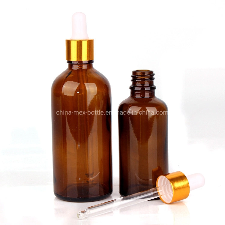 5ml-100ml Amber Glass Empty Essential Oil Bottle with Dropper