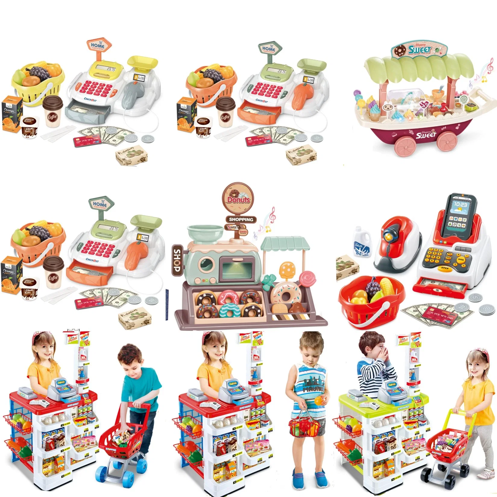 Fruit Machine with Light Pretend Play Kitchen Doll Toy Plastic Children Kids Toy DIY Self-Assembling Factory Direct Sales Wholesale/Supplier Intellectual Educational