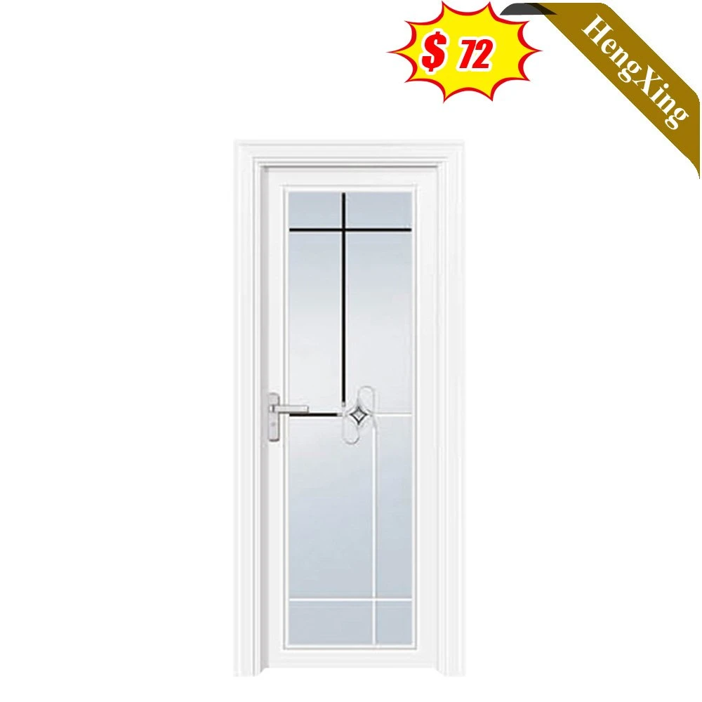 Hot Selling Building Material Bathroom Toilet Entry Door Wood Rosted Casement Interior Door (UL-22D069)