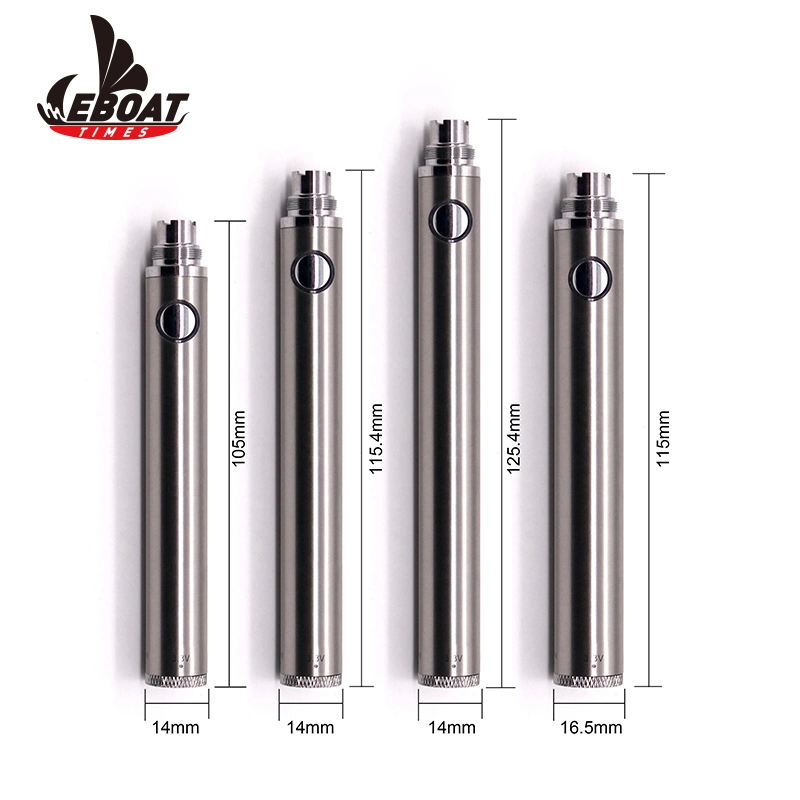 650mAh 900mAh 1100mAh Evod 510 Twist Adjustable E Cig 510 Vape Battery