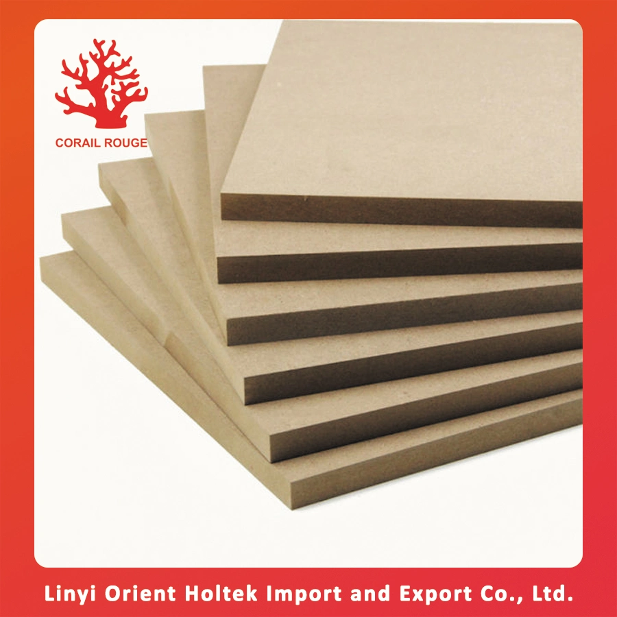 UV Coated MDF Decorative Wall Panel Moisture Resistant Melamine Sheets Raw Board