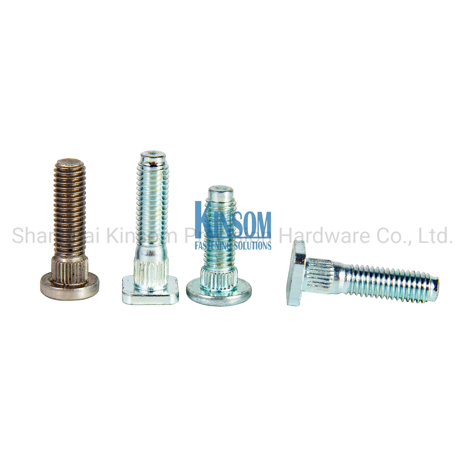 M6 M8 Welding Bolt 10b21 Class 8.8 10.9 Square 3 Projections Under Head Automotive Fasteners