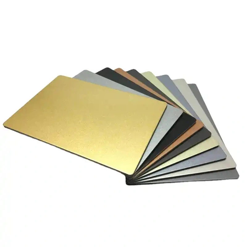 Placage haute brillance panneau composite en aluminium ACP ACM prépeint pour Décoration extérieure