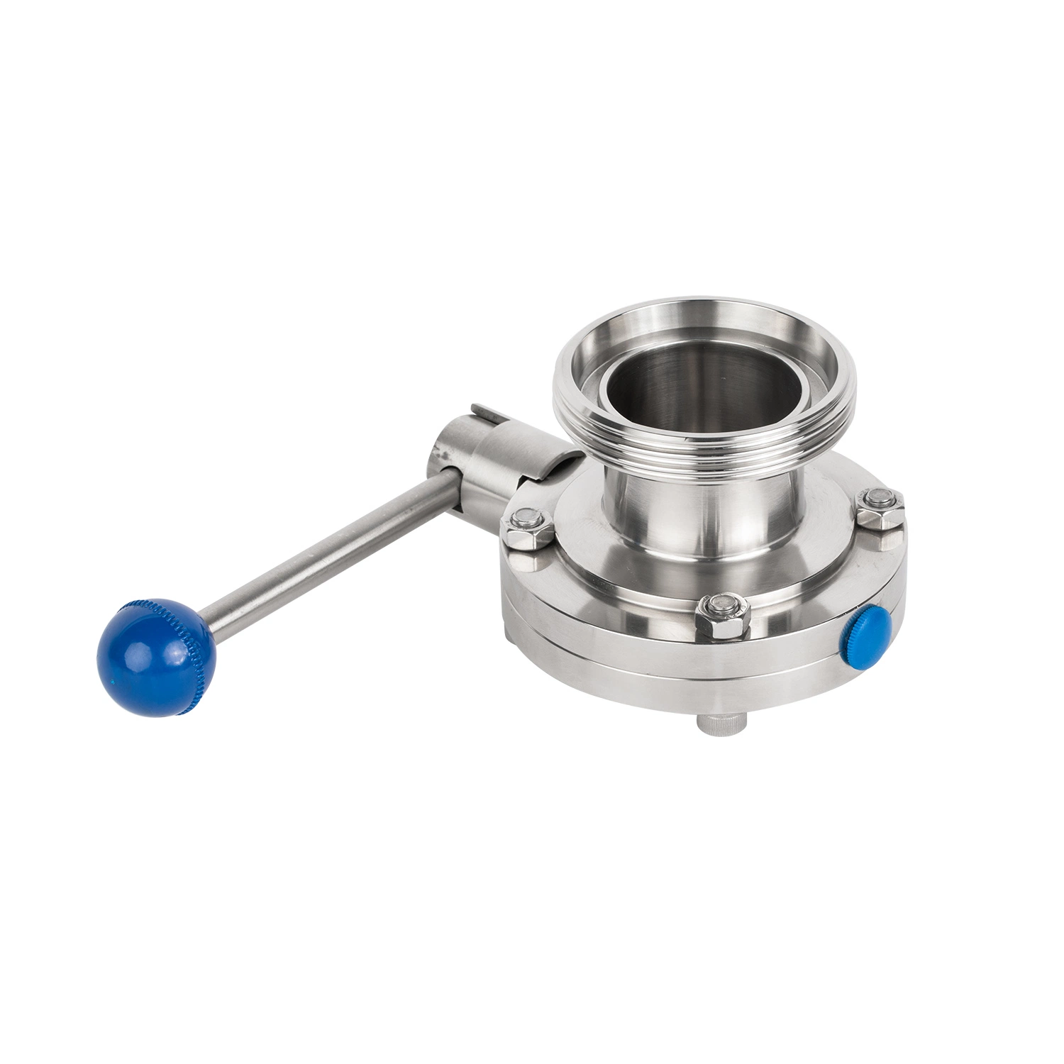 Stainless Steel Thread Welded Manual Sanitary Butterfly Valve