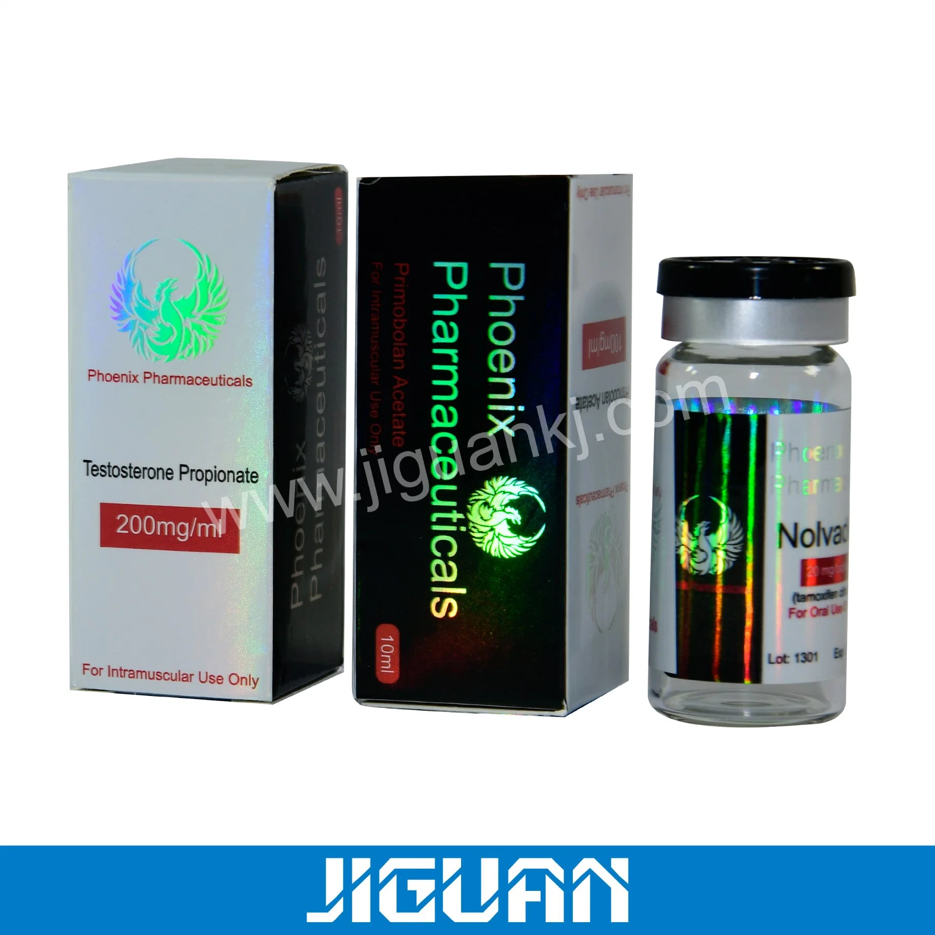 Custom Medicine Cardboard Packaging Holographic Steroids 15ml/30ml Bottle Paper Box 10ml Vial Label and 10ml Vial Small Paper Box Packaging for Injection