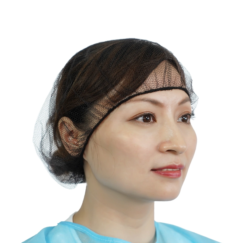 Disposable Hair Net Round Cap with Different Size and Thickness for Protecting The Workers From The Dust, Pollution and Hair