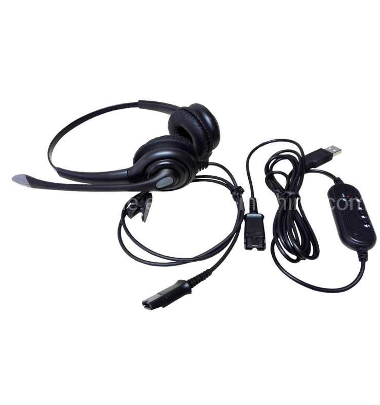 Business USB Call Center Telecommunication Noise Cancelling VoIP Headset