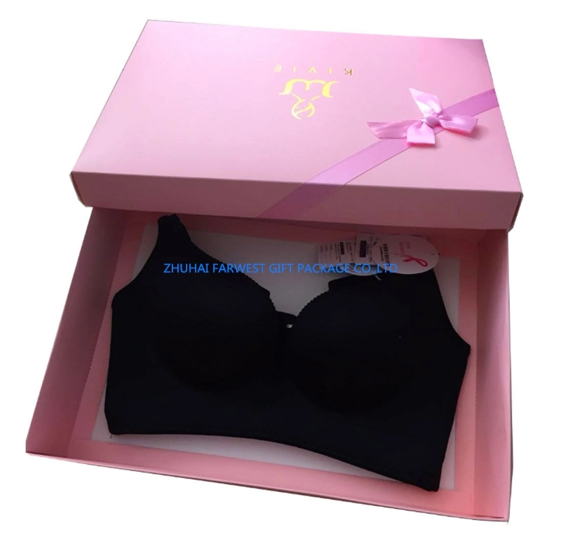 Card Paper Gift Box for Bra Packaging Color Bag Good Quality