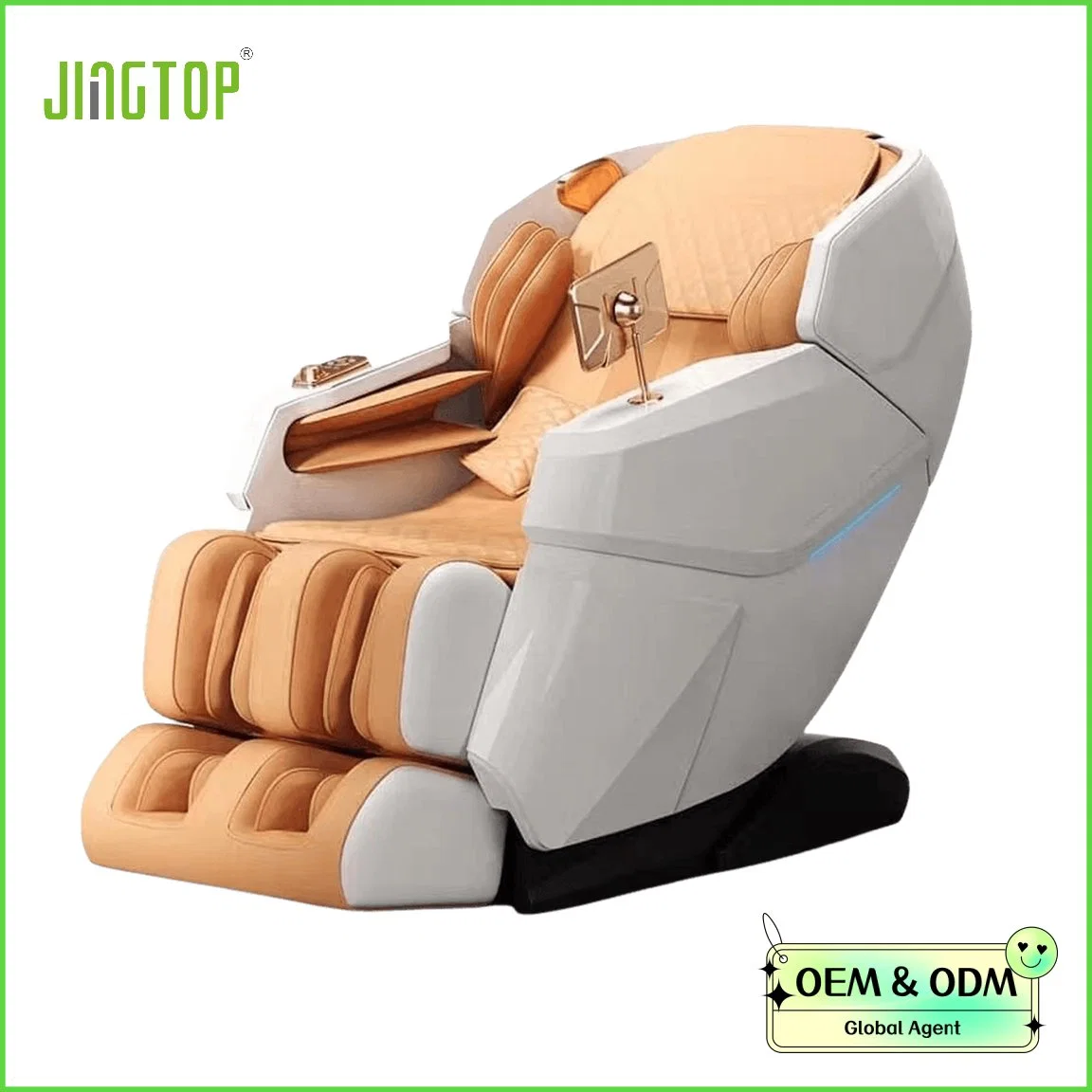 كرسي التدليك Jingtop 4D Luxury Full Body Airbag Heating SL Track Shiatsu Zero Gravity