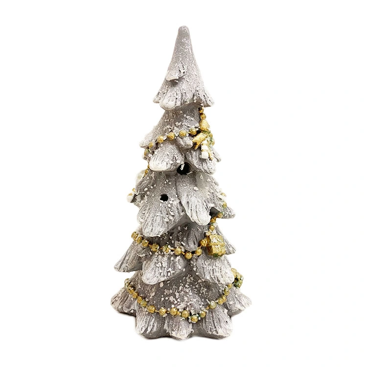 Cheap Artificial Polyresin Christmas Tree 15cm Height