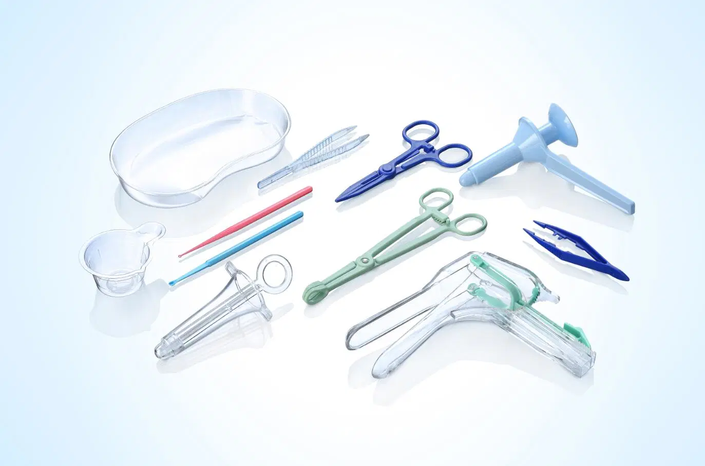 Disposable Sterile Plastic Vaginal Speculum with Side Screw of Different Sizes