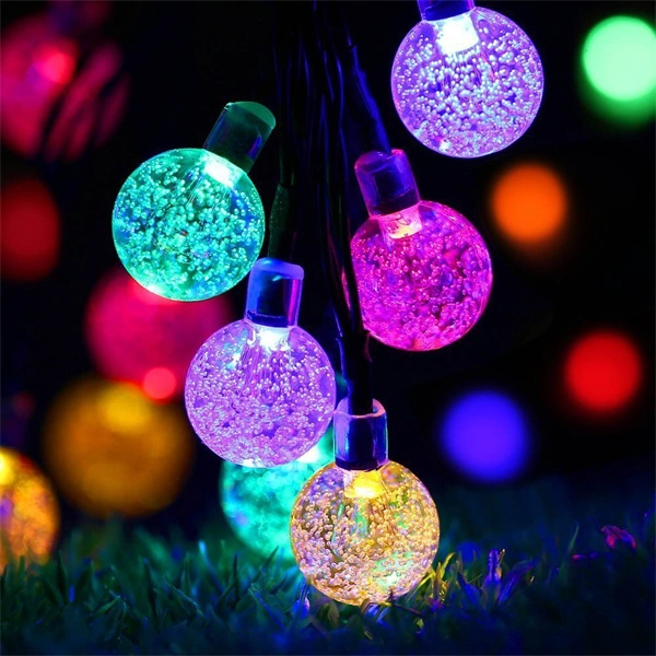 Outdoor Waterproof 10m String 60LED Double Modes Christmas Halloween Solar Garden LED String Lights for Holiday Decoration