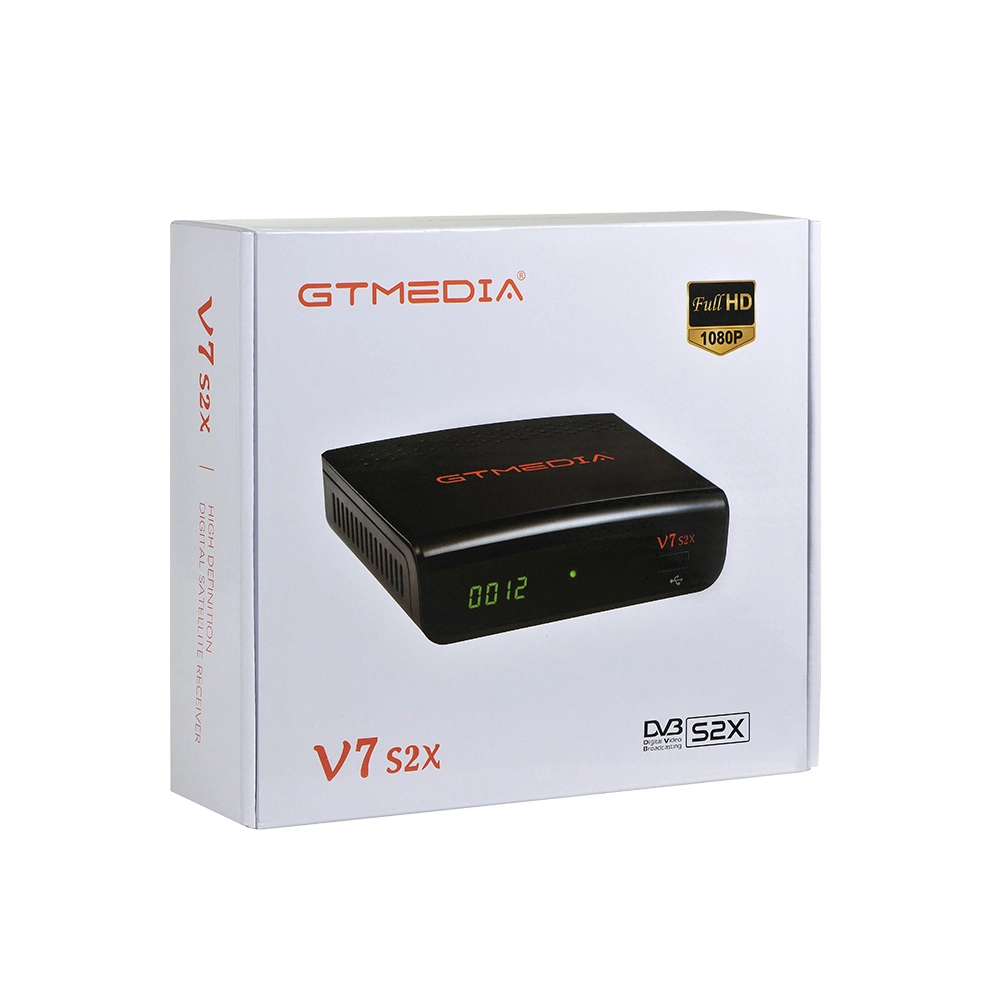 Los medios de comunicación Gt original V7 S2X de la DVB-S2s2X VCM Multi-Stream Acm T2mi actualización de la Freesat HD Gtmedia V7S V7s receptor satélite HD