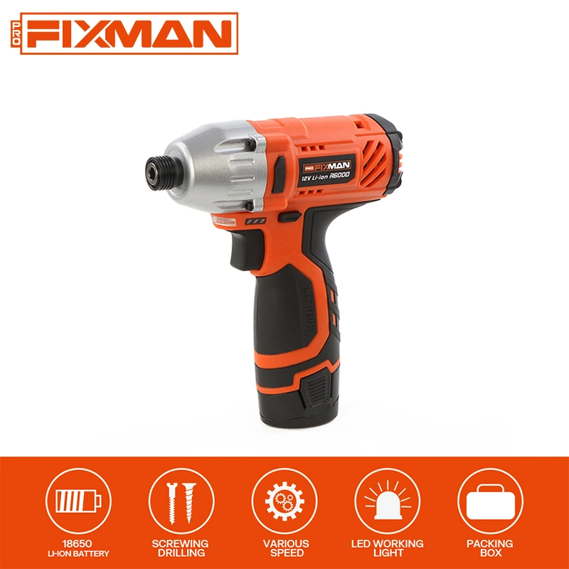 12V Cordless Impact Power Screwdriver Electric Tool Electric Screwdriver