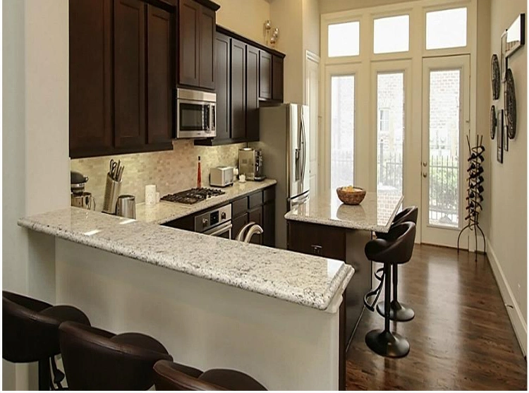 Wholesale/Supplier Precut Natural White Rose Granite Kitchen Countertop and Island