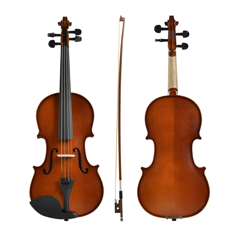 Solid Wood Manual Practice Violin Playing Grade Maple Violin Ebony Accessories