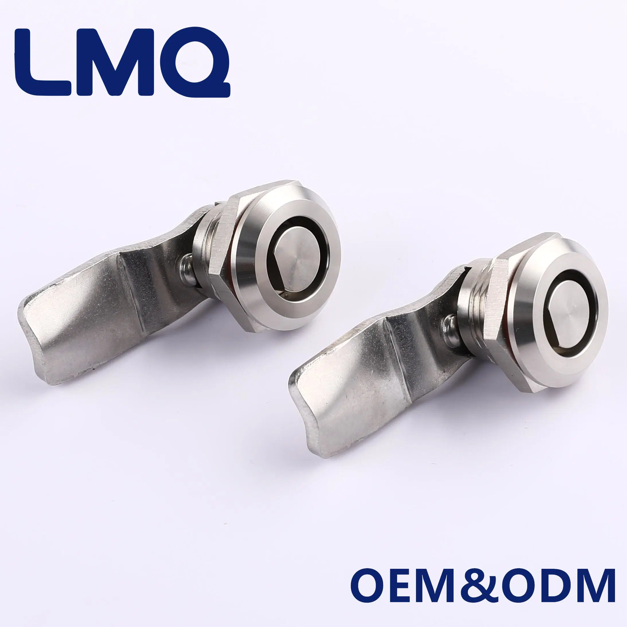 Eastern Europe &Phi; 13 Stainless Steel Quarter Turn Lock, SUS 316 Cabinet Cylinder Cam Lock for Industrial Railway Rail Vehicle ATM Vending Machine