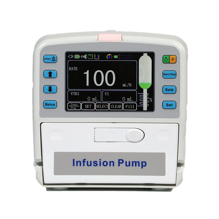 3.5 Inch Portable Touch Screen Hospital Medical Equipment Injection Veterinary Infusion Pump with Heating Function