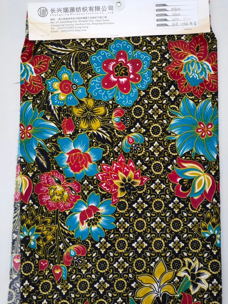 Heißer Verkauf billige Custom Polyester Microfaser Stoff Disperse Druck für Steppbezug