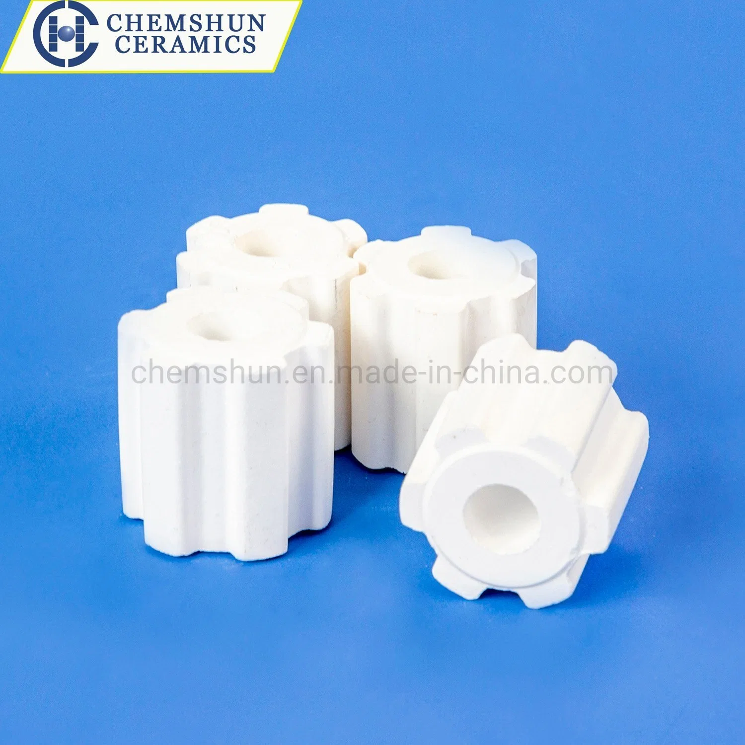 Alumina Ceramic Fluted Rings for Petroleum Catalyst Carrier