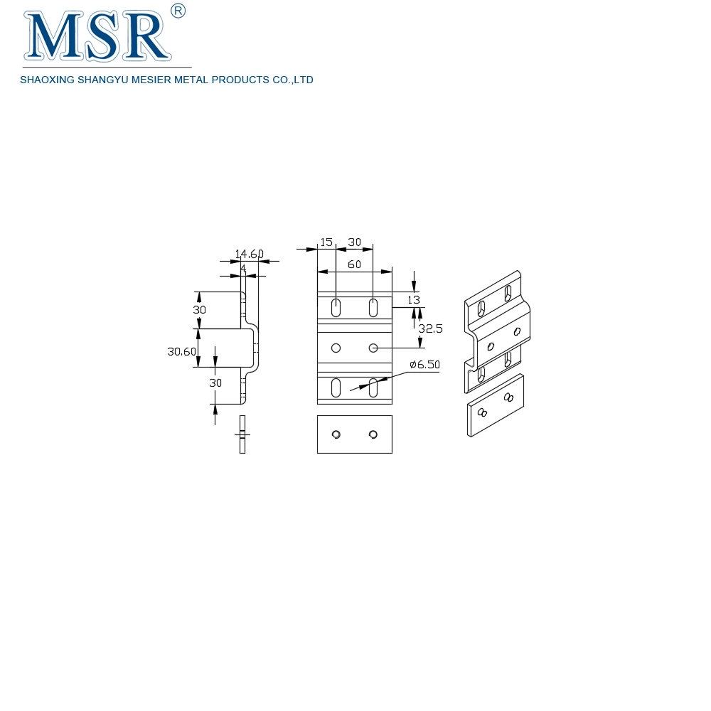 6061-T5 Aluminium 30h Double Mesh Panel Retainer for Aluminium Extrusion Profile