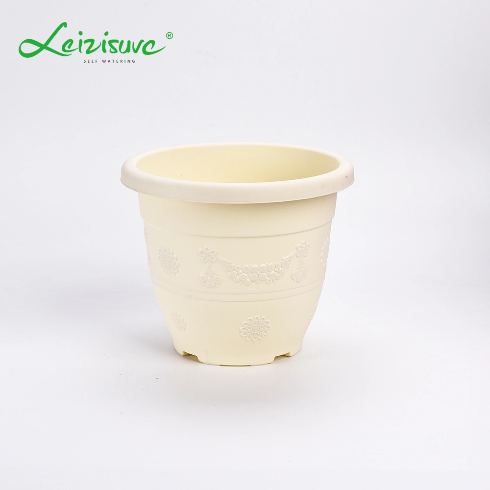 Low Price Hot Sale Plastic Pots for Orchid Herbs Cactus Maceteros Bonsai Round Antique Design Outdoor Planters (HG-2928-2)