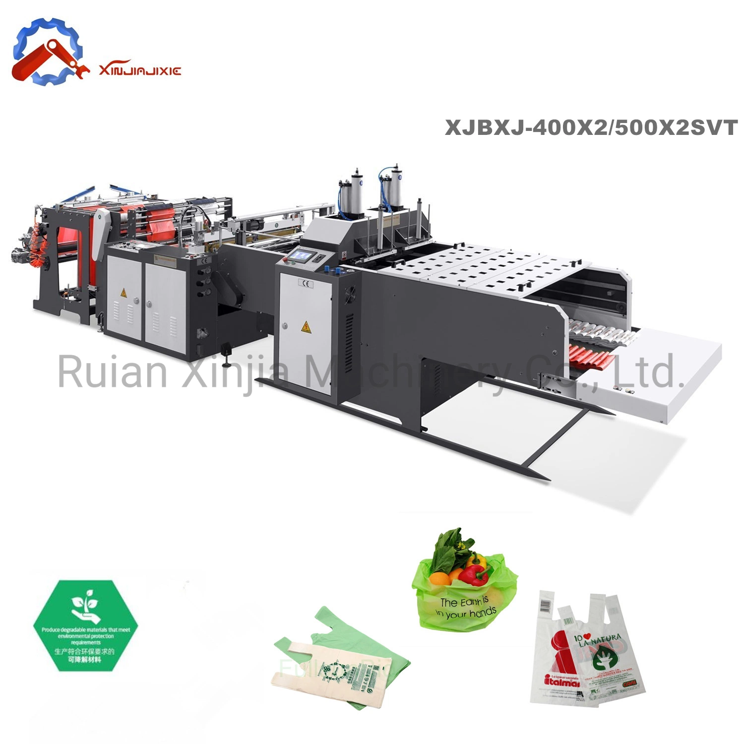 400X2 High Speed Polythene Bag Making Machine Manual Shoper Making Machine