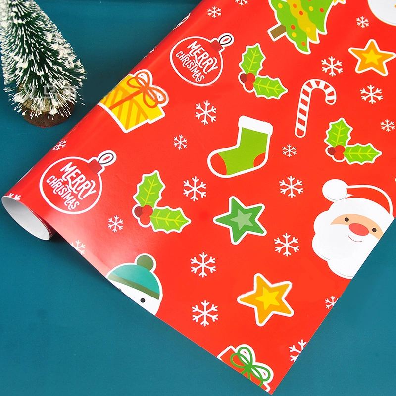 2021 Christmas Coated Kraft Paper Printed Jl-W1021