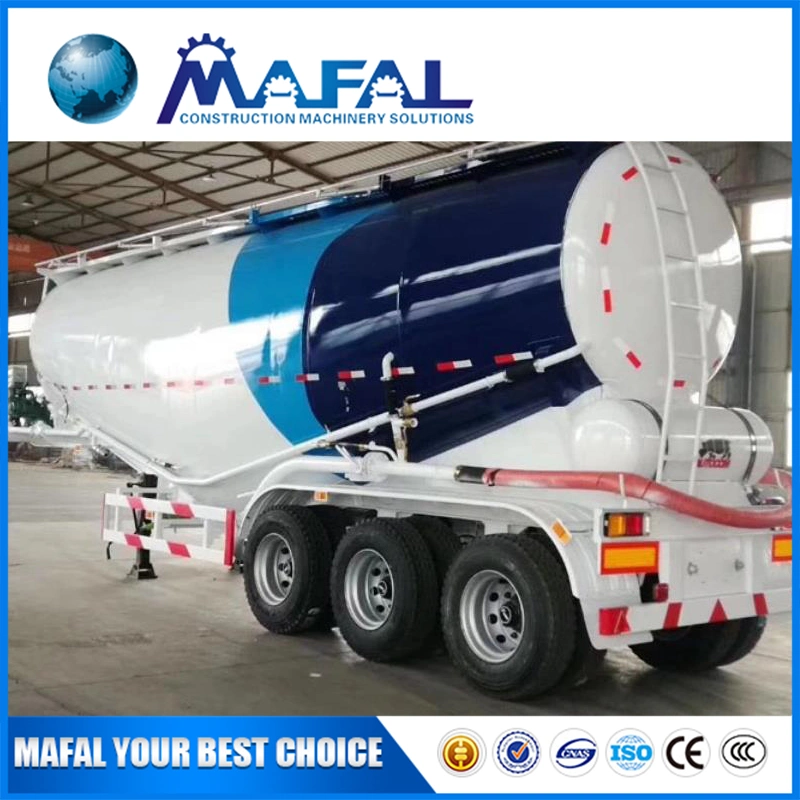 Bulk Cement Tanker Truck 3 Axles Tank Semi Trailer