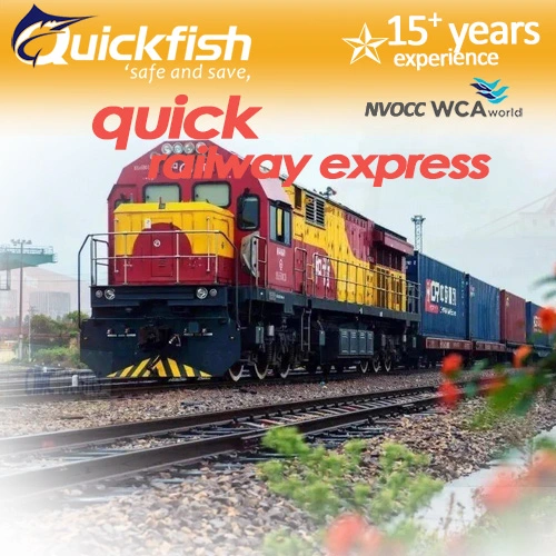 China Europe Block Train Rail Freight Forwarding Shipping Dervice to Luxembourg FCL 40hq Railroad Train Shipment