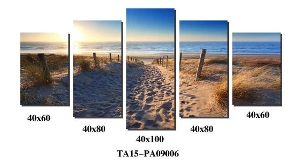 Штраф в 5 панелей океана Canvas Print отель декоративные настенные искусства Seascapes