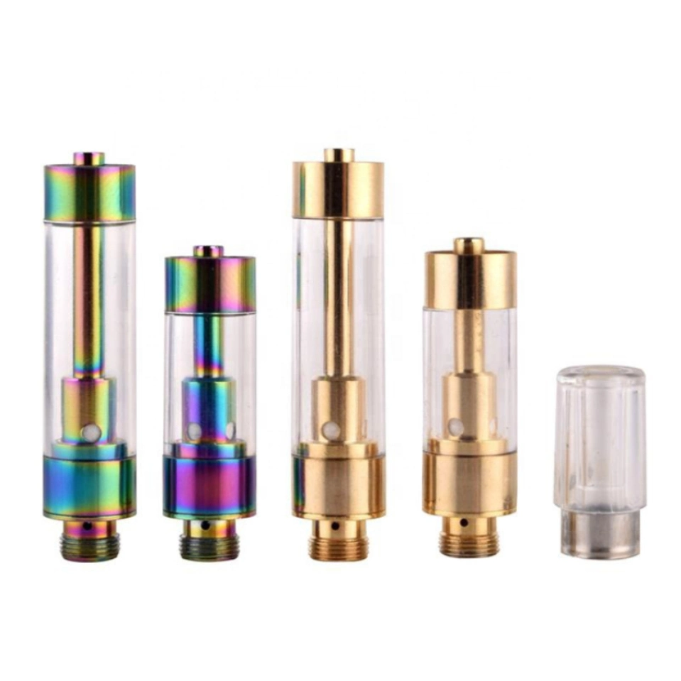 RW C12 Glas Tank flache Mundstück Vertikale Spule Einweg Verdampfer Pen Nachfüllbar Tank Cartomizer Keramikscheibe Messing Organischen Vapor 510 Patrone 1ml